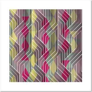 Decorative Pattern Triangles Posters and Art